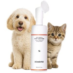 Dog Paw Cleaner Foam No‎ Rinse Aloe pH-Balanced DOMESTEE 5.1 oz Dog/Cat EXP 4/28